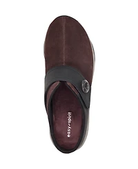 Easy Spirit Women's Edline Button Strap Slip-On Mules