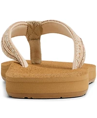 Roxy women's Porto Bling Round Toe Flat Sandals