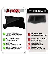 5 Core Waveguide Heavy Duty 3X7" 4Pcs Directivity Tweeter Exit Horn Throat Lens Easy Installation