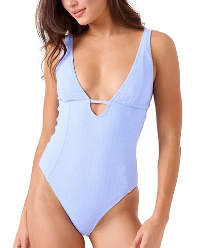 Roxy Juniors' Haleiwa Plunge-Neckline One-Piece Swimsuit