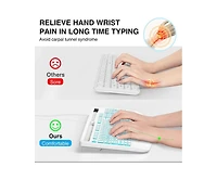 Large Print Backlit Computer Keyboard, Wired Usb with 7-Color Backlight, Easy to Read for Laptop Pc Windows Desktop