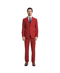 Stacy Adams Men's Hybrid-Fit 3pc Notch Lapel Suit Set, Jacket Vest and Pants