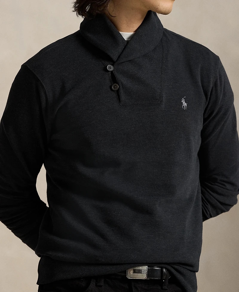 Polo Ralph Lauren Men's Luxury Jersey Shawl-Collar Pullover