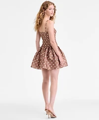 French Connection Women's Structured Taffeta Polka-Dot Dress