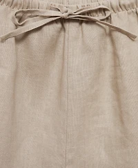 Mango Women's Linen Pajama Shorts
