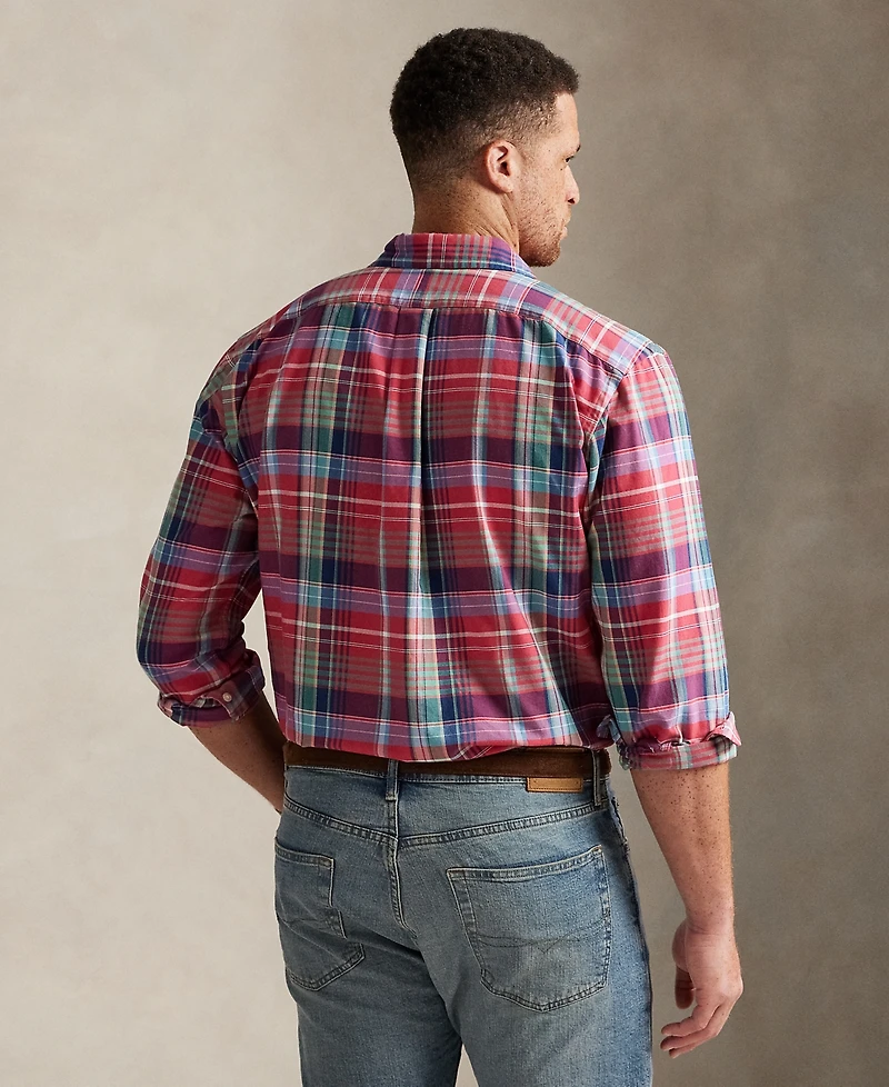 Polo Ralph Lauren Men's Big & Tall Plaid Oxford Shirt