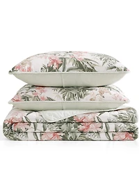 Tommy Bahama Island Orchid Cotton Reversible 3-Pc. Quilt Set, King
