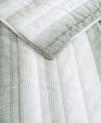 Tommy Bahama La Prisma Stripe Texture Cotton 3-Pc. Quilt Set, King