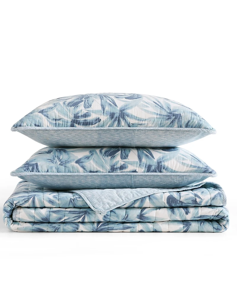 Tommy Bahama Aubrey Cotton Reversible 3-Pc. Quilt Set