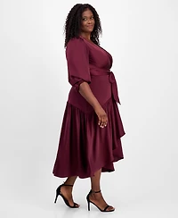Anne Klein Plus Tiered Midi Dress