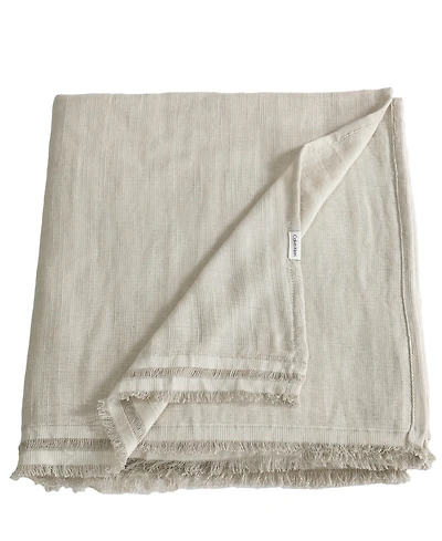 Calvin Klein Fine Weave Throw, 70" x 60"