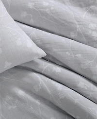 Calvin Klein Umbra Floral Cotton 3-Pc. Duvet Cover Set