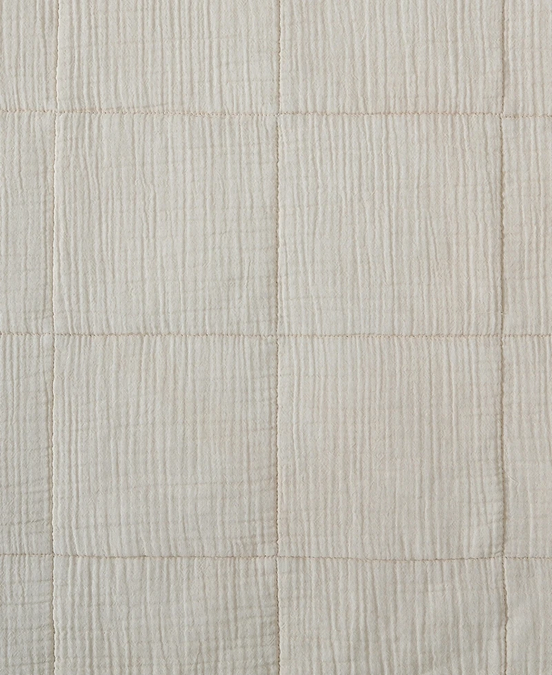 Closeout! Calvin Klein Cotton Gauze Solid Sham, European