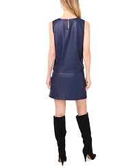 Vince Camuto Women's Faux-Leather Seamed Mini Skirt