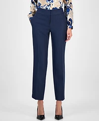 Kasper Women's Stretch Crepe Slim Leg Pant, Regular & Petite Sizes