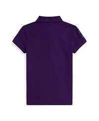 Polo Ralph Lauren Girls 7-16 Big Pony Stretch Mesh Polo Shirt