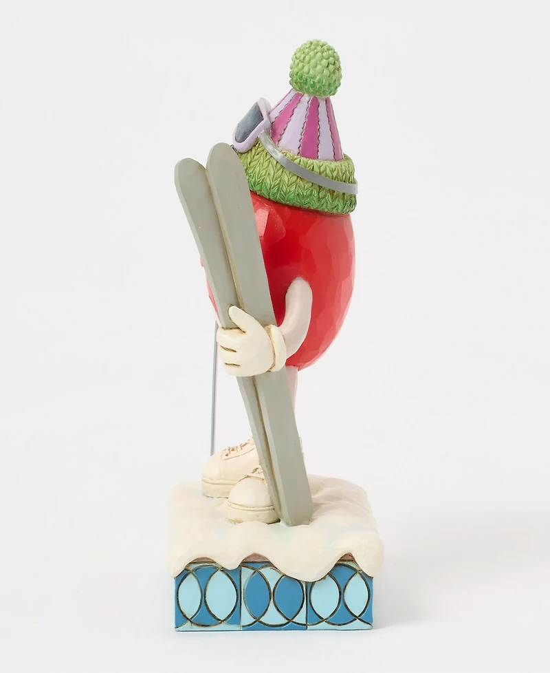 Jim Shore M and M'S Red Character with Skis