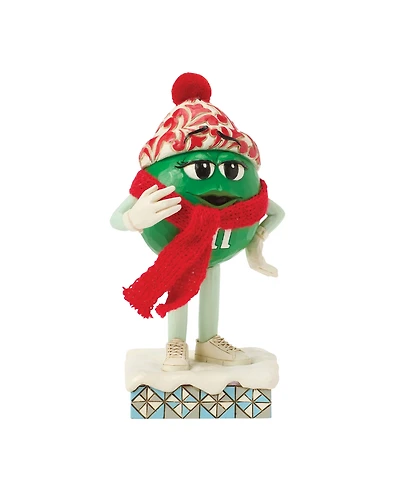 Jim Shore M and M'S Green Character with Scarf