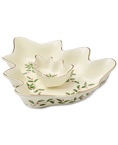 Lenox Holiday Tree Chip & Dip