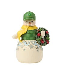 Jim Shore John Deere Snowman In John Deere Hat