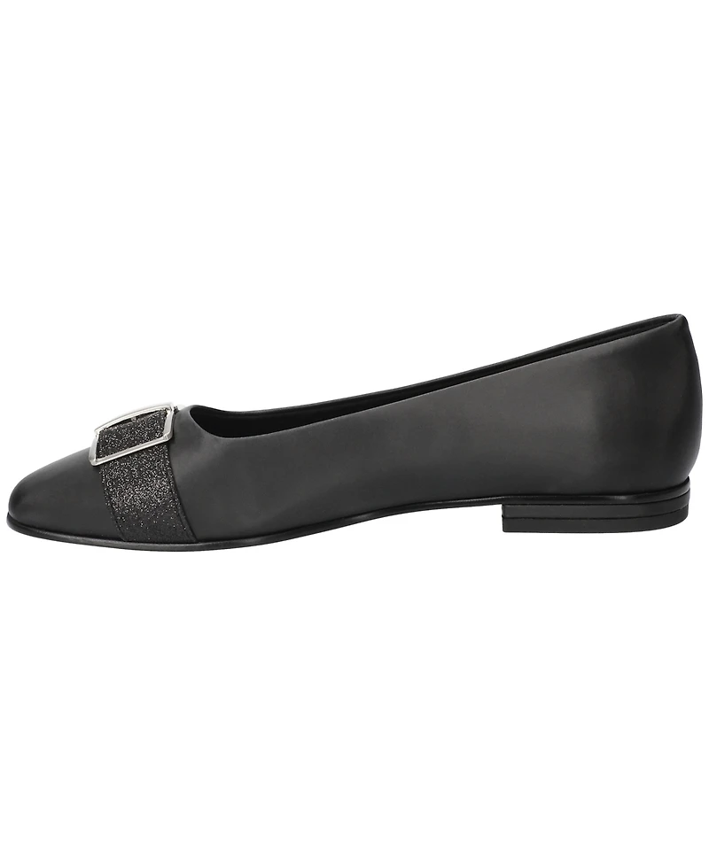 Easy Street Women's Keely Square Toe Ballet Flats