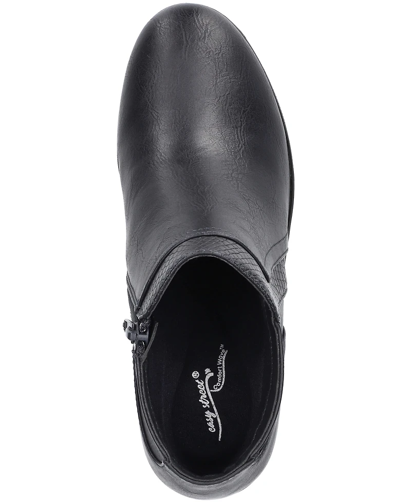 Easy Street Women's Langley Zipper Ankle Boots