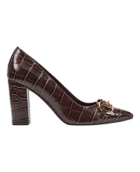 Marc Fisher Women's Gruff Bit High Block Heel Pumps