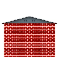 Mondawe 8"x12" Outdoor Storage Shed, Huge Metal Shed with 2 Double Hinged Doors