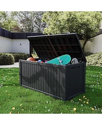 Mondawe 180 Gallon Weather Resistant Outdoor Storage Box For Decks