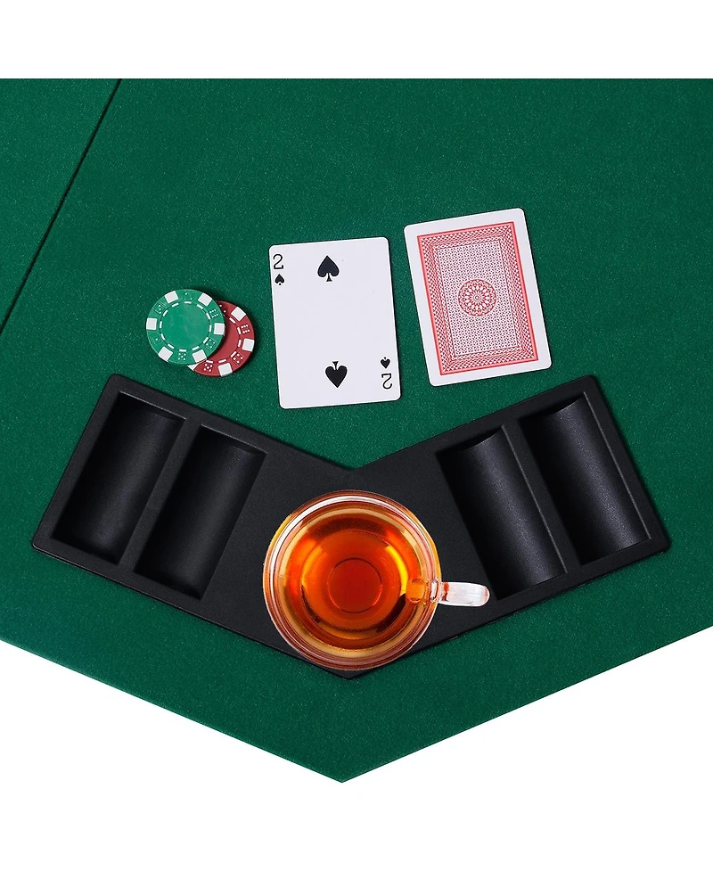 48 Inch 8 Players Octagon Fourfold Poker Table Top