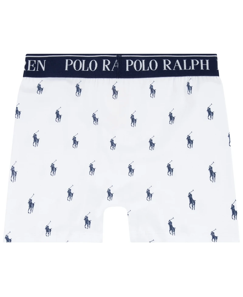 Polo Ralph Lauren Big Boys Cotton Stretch Boxer Briefs 3-Pack