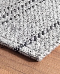 Dash and Albert Rugs by Annie Selke Melange Stripe Indoor/Outdoor DA1028 9'x12' Area Rug