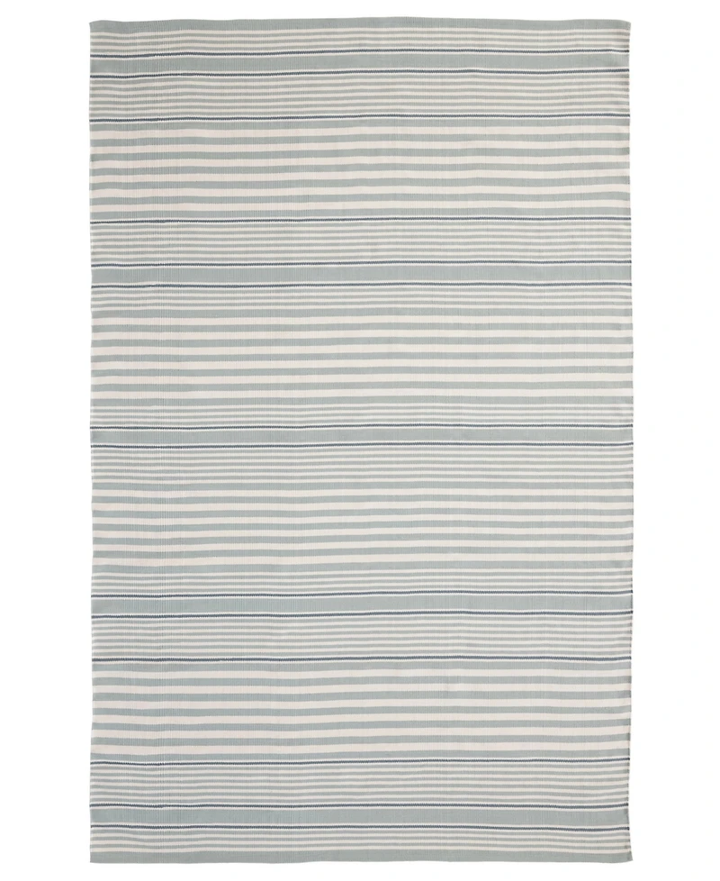 Dash and Albert Rugs by Annie Selke Rugby Stripe Indoor/Outdoor RDB177 4'x6' Area Rug