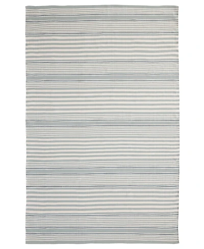Dash and Albert Rugs by Annie Selke Rugby Stripe Indoor/Outdoor RDB177 4'x6' Area Rug