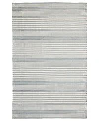 Dash and Albert Rugs by Annie Selke Rugby Stripe Indoor/Outdoor RDB177 4'x6' Area Rug