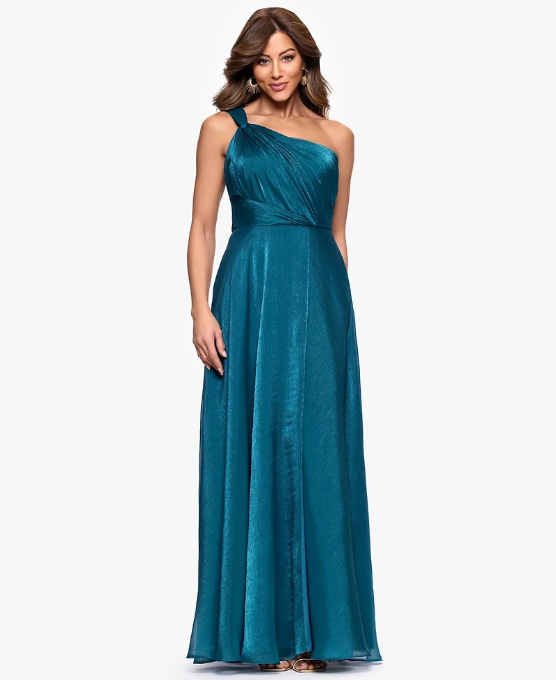 Xscape Women's One-Shoulder Organza Ball Gown