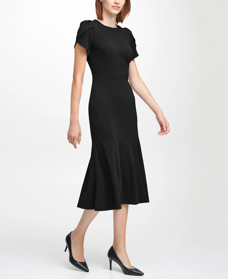 Calvin Klein Women's Short-Sleeve Midi Dress