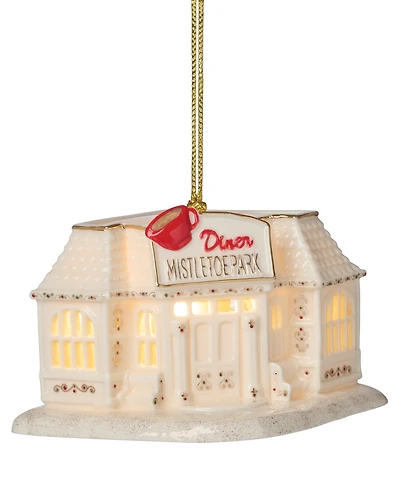 New For 2025! Lenox Mistletoe Park Diner Lit Ornament, Exclusively at Macy's