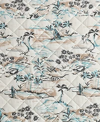 Eddie Bauer Alani Island Conversation Cotton Reversible -Pc. Quilt Set
