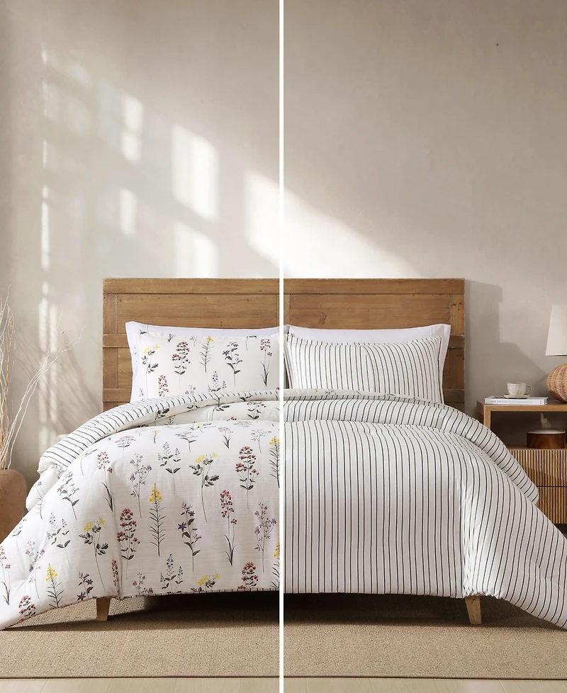 Eddie Bauer Wildflower Cotton Reversible 2-Pc. Comforter Set, Twin