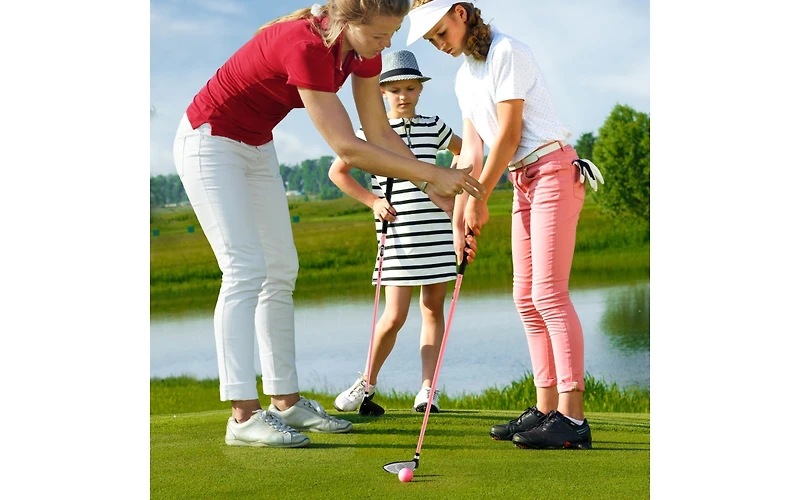 38 Inch 165CC Junior #3 Fairway Wood Golf Club with Fiberglass Shaft for Kids Ages 11-14
