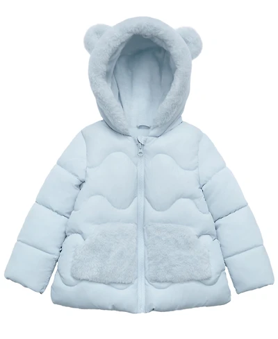 Rokka&Rolla Baby Girls Soft Lined Puffer Jacket 6-24M