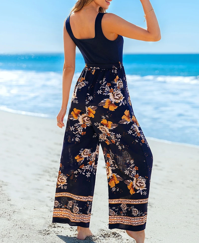 Cupshe Women's Dried Bouquet Floral Jumpsuit