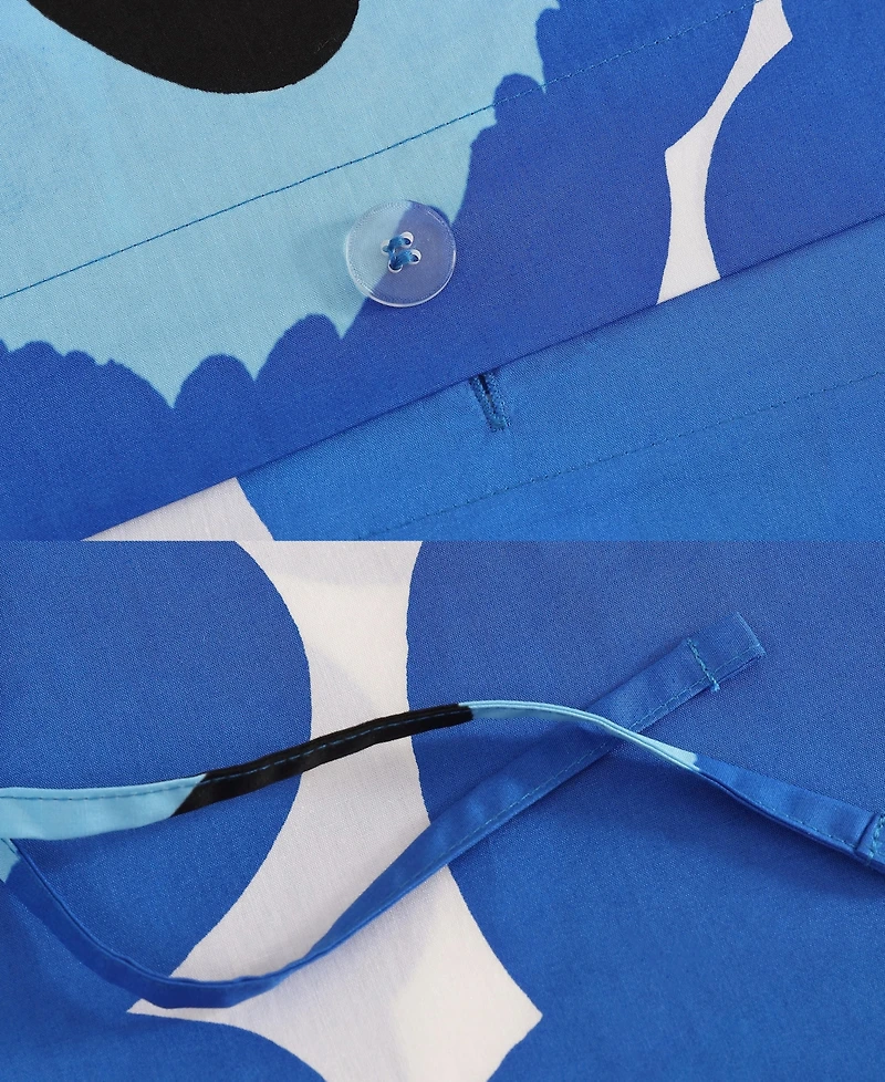 Marimekko Unikko Cotton Percale 3-Pc. Duvet Cover Set