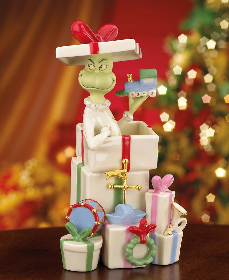 Lenox Grinch Gets the Gifts Figurine