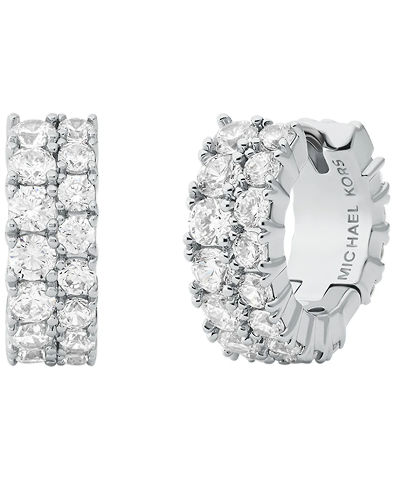 Michael Kors Cubic Zirconia Huggie Earrings