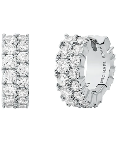 Michael Kors Cubic Zirconia Huggie Earrings