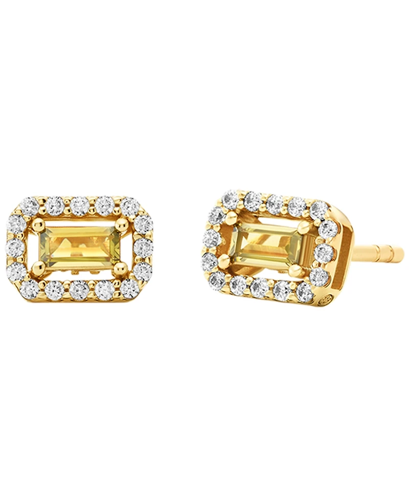 Michael Kors Cubic Zirconia Cut Stud Earrings