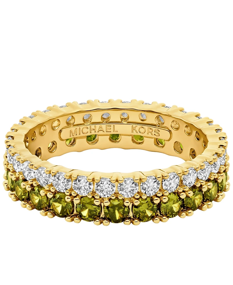 Michael Kors Gold-Tone Tennis Sized Ring
