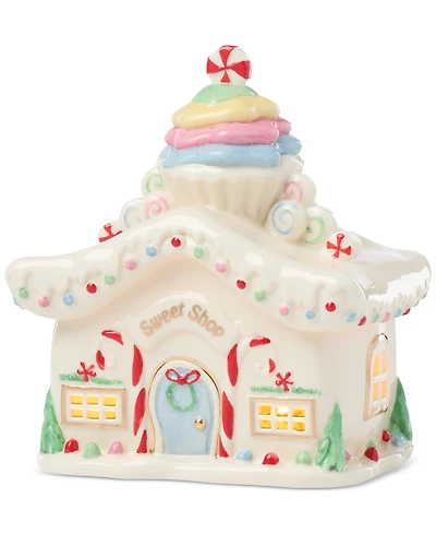 Lenox WhoVille Sweet Shop Lit Figurine